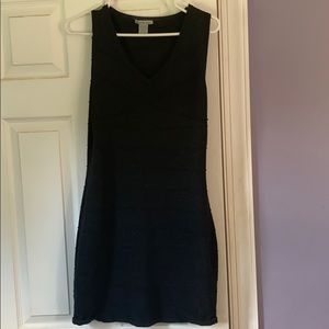 Black with shimmer bodycon dress
